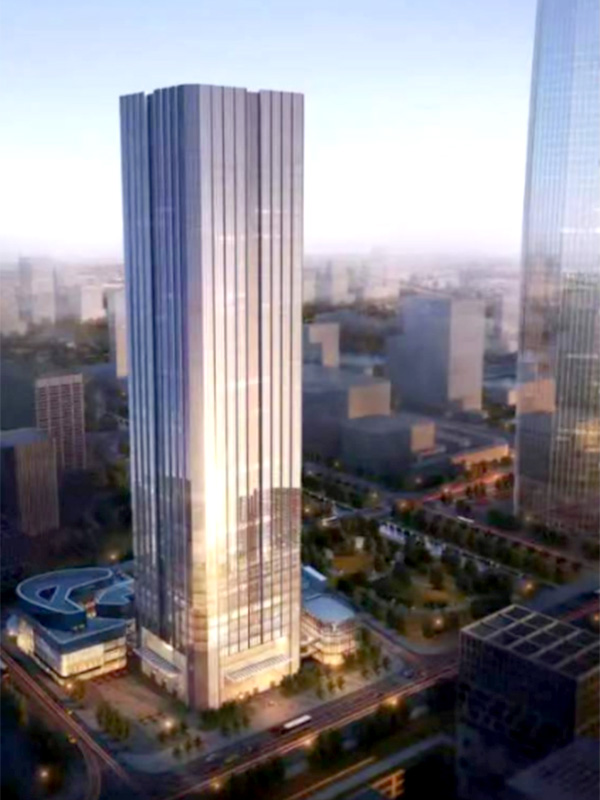 Ningbo East New város központi területén